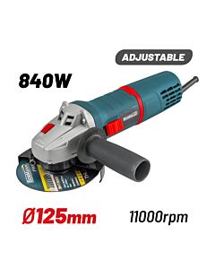 BORMANN BAG8000 ΓΩΝΙΑΚΟΣ ΤΡΟΧΟΣ ΡΥΘΜΙΖΟΜΕΝΟΣ 840W, Φ125MM