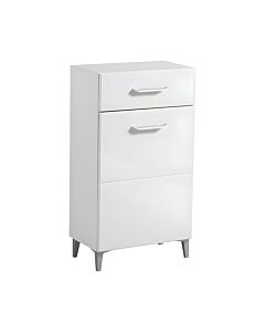 ΕΠΙΠΛΟ ΧΩΛ COMO 1K1F ΛΕΥΚΟ-ΛΕΥΚΗ ΛΑΚΑ FXTR 58x35x104,5cm