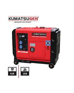 KUMATSUGEN GP8000MAT ΓΕΝΝΗΤΡΙΑ ΠΕΤΡΕΛΑΙΟΥ ΤΡΙΦΑΣΙΚΗ, AVR,6.6KVA