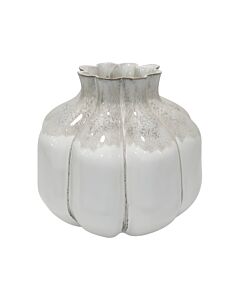 ΚΕΡΑΜΙΚΟ ΒΑΖΟ BELINDA ΛΕΥΚΟ-ΜΠΕΖ ΧΡΩΜΑ 29x29x26cm