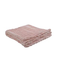 ΚΟΥΒΕΡΤΑ FLEECE ΜΕ ΒΕΛΟΥΔΙΝΗ ΥΦΗ ΣΕ ΡΟΖ ΧΡΩΜΑ 150x200cm