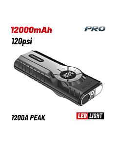 BORMANN PRO ΒΒC1500 ΕΚΚΙΝΗΤΗΣ ΜΠΑΤΑΡΙΑΣ ΑΥΤΟΚΙΝΗΤΟΥ 1200Α, POWERBANK 12000mAh, ΤΡΟΜΠΑ, LED ΦΩΣ