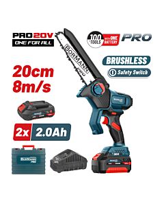 BORMANN PRO BBP5441x22C ΚΛΑΔΕΥΤΙΚΟ ΑΛΥΣΟΠΡΙΟΝΟ MΠΑΤΑΡΙΑΣ 20V BRUSHLESS,2x2Ah, ΛΑΜΑ , 1.3kg