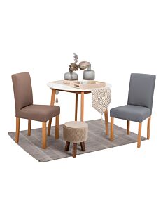 ΚΑΡΕΚΛΑ ΤΡΑΠΕΖΑΡΙΑΣ Τ-11 SAWANA ΚΑΦΕ / NATURAL 45x40x90cm