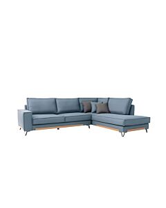 ΚΑΝΑΠΕΣ PHOENIX ΔΕΞΙΑ ΓΩΝΙΑ LIGHT BLUE 280x220x95cm