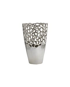 ΜΕΤΑΛΛΙΚΟ ΒΑΖΟ FL8852 ΑΣΗΜΙ ΧΡΩΜΑ 21x13x31cm