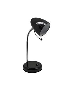 ΦΩΤΙΣΤΙΚΟ ΓΡΑΦΕΙΟΥ ΜΕΤΑΛΛΙΚΟ ΜΑΥΡΟ (E27-40W) 37cm