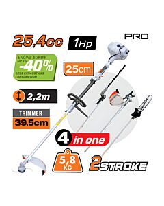 NAKAYAMA PRO PS5105 ΠΟΛΥΜΗΧΑΝΗΜΑ ΚΗΠΟΥ ΒΕΝΖΙΝΗΣ 1HP, 4 ΣΕ 1, 25,4CC, ΛΑΜΑ , 1/4''LP 1,1mm 56Ο 25cm