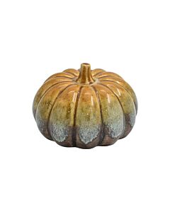 ΚΕΡΑΜΙΚΟ ΔΙΑΚΟΣΜΗΤΙΚΟ PUMPKIN ΚΑΦΕ-ΜΠΕΖ ΧΡΩΜΑ 15x10cm