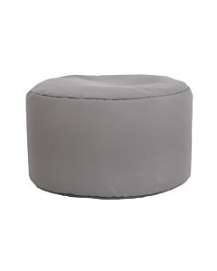 ΣΤΡΟΓΓΥΛΟ ΠΟΥΦ-ΣΚΑΜΠΟ CUBE ΓΚΡΙ ΧΡΩΜΑ 60x40cm