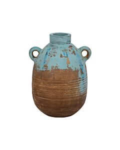 ΚΕΡΑΜΙΚΟ ΒΑΖΟ FL3023 ΧΡΩΜΑ ΒΕΡΑΜΑΝ - ΚΑΦΕ 29x40cm