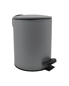 ΚΑΛΑΘΙ ΜΠΑΝΙΟΥ INOX ΓΚΡΙ ΜΑΤ SOFT CLOSE 5lt