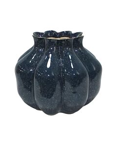 ΚΕΡΑΜΙΚΟ ΒΑΖΟ BELINDA ΜΠΛΕ ΧΡΩΜΑ 21x21x19cm