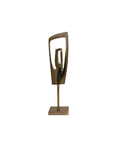 ΕΠΙΤΡΑΠΕΖΙΟ ΔΙΑΚΟΣΜΗΤΙΚΟ SCULPTURE ΧΡΥΣΟ 16x11x65cm