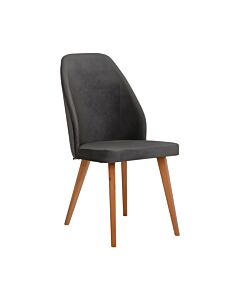 ΚΑΡΕΚΛΑ ΤΡΑΠΕΖΑΡΙΑΣ NEW MELANIE ΥΦΑΣΜΑ ΓΚΡΙ ΧΡΩΜΑ 46x48x93cm