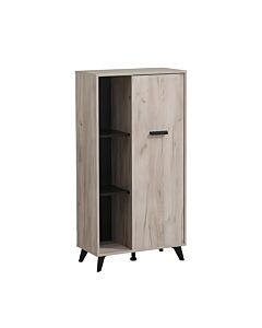 ΒΙΤΡΙΝΑ UMBRIA POP GREY OAK-ΜΑΥΡΟ M B R 67x33x130cm