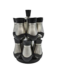 ΣΕΤ 12τμχ ΜΠΑΧΑΡΙΚΩΝ INOX ΠΕΡΙΣΤΡΕΦΟΜΕΝΑ 18x30cm