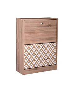 ΠΑΠΟΥΤΣΟΘΗΚΗ HOME 1872 ΜΕ 2 ΠΟΡΤΕΣ SONOMA-ΛΕΥΚΗ 60x23.5x81cm