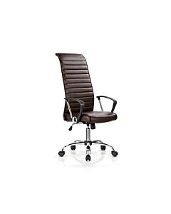 ΚΑΡΕΚΛΑ ΓΡΑΦΕΙΟΥ ΚΑΦΕ ΔΕΡΜΑΤΙΝΗ SP-6351-6 -127cm 57x60x117cm