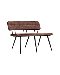 ΜΕΤΑΛΛΙΚΟ ΠΑΓΚΑΚΙ ANTELA TAUPE ΧΡΩΜΑ 120x40x78cm