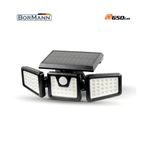BORMANN BLF4000 Ηλιακός Προβολέας Led Ασφαλείας 6.5W, Ανιχνευτή Κίνησης 1