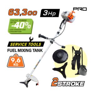 NAKAYAMA PRO PB7500 Θαμνοκοπτικο Βενζινης 63.3Cc 3Hp 1