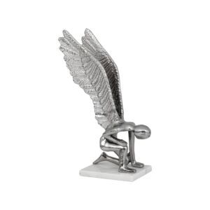 ΕΠΙΤΡΑΠΕΖΙΑ ΔΙΑΚΟΣΜΗΤΙΚΗ ΦΙΓΟΥΡΑ Angel ΝΙΚΕΛ ΧΡΩΜΑ 19x16x33εκ 1