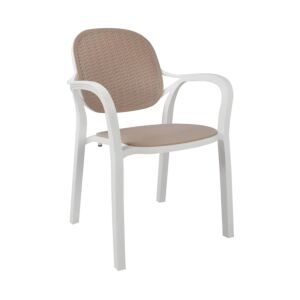 ΚΑΡΕΚΛΑ ΚΗΠΟΥ Eliza ΛΕΥΚΟ-ΜΠΕΖ ΧΡΩΜΑ 57x41x83εκ 1
