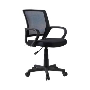 ΚΑΡΕΚΛΑ ΓΡΑΦΕΙΟΥ FL5528 ΜΑΥΡΟ ΧΡΩΜΑ 57x54x94εκ 1