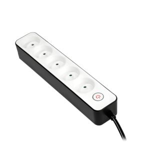 BORMANN BCR1012 Πολύμπριζο 5 Θέσεων Σούκο 3x1.5mm,με Διακόπτη 1