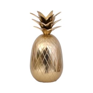 ΜΕΤΑΛΛΙΚΟ ΔΙΑΚΟΣΜΗΤΙΚΟ Pineapple ΧΡΥΣΟ ΧΡΩΜΑ 10x10x21εκ 1