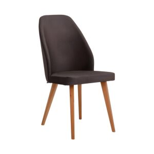 ΚΑΡΕΚΛΑ ΤΡΑΠΕΖΑΡΙΑΣ New Melanie ΥΦΑΣΜΑ ΚΑΦΕ ΧΡΩΜΑ 46x48x93εκ 1