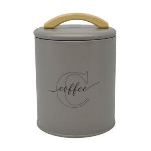 ΒΑΖΟ ΜΕΤΑΛΛΙΚΟ TAUPE ΜΕ ΞΥΛΙΝΗ ΛΑΒΗ Coffee 11x11x15εκ.ANKOR 1