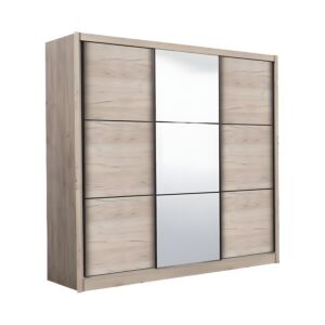 ΝΤΟΥΛΑΠΑ NAVARA ΜΕ ΚΑΘΡΕΦΤΗ 245 OG GREY OAK 242x60x215,5εκ 1