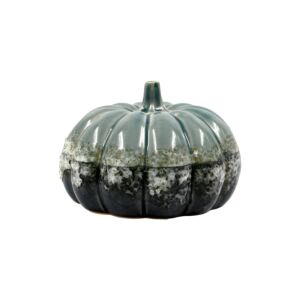 ΚΕΡΑΜΙΚΟ ΔΙΑΚΟΣΜΗΤΙΚΟ Pumpkin ΠΡΑΣΙΝΟ-ΓΚΡΙ ΧΡΩΜΑ 15x10εκ 1