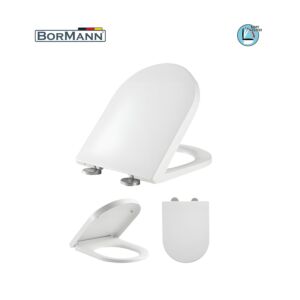 BORMANN BTW1010 Κάλυμμα Λεκάνης Gemini 465x360mm Soft Close, Duroplast, 2.55KG 1