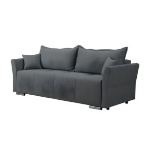 ΚΑΝΑΠΕΣ ΚΡΕΒΑΤΙ Alegro ΓΚΡΙ ΧΡΩΜΑ 232x95x75εκ 1