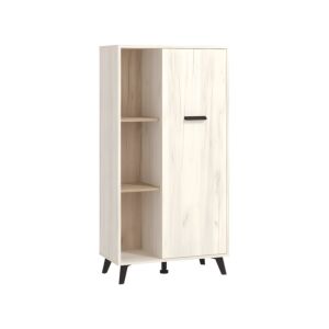 ΒΙΤΡΙΝΑ UMBRIA POP WHITE OAK - GREY OAK 67,5x33x130,5εκ f.l.d 1