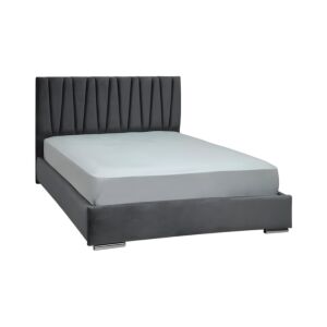 ΚΡΕΒΑΤΙ Palermo ΑΝΘΡΑΚΙ ΧΡΩΜΑ ΥΦΑΣΜΑΤΟΣ 155x214x115εκ (140x200) 1