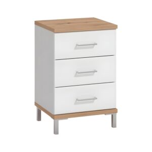 ΚΟΜΟΔΙΝΟ MONDEGO NO3F ARTISAN-ΛΕΥΚΗ ΛΑΚΑ 45x40x69εκ 1