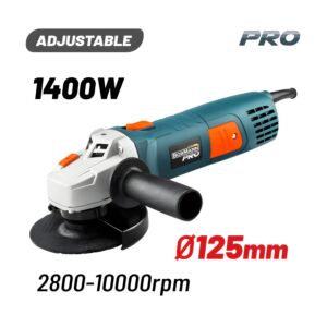 BORMANN Pro BAG1450 Γωνιακός Τροχός Ρυθμιζόμενος 1400W, Φ125mm, 2800-10000rpm 1