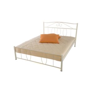 ΚΡΕΒΑΤΙ ΣΙΔΕΡΕΝΙΟ Blanc ΜΠΕΖ 150x200εκ 1