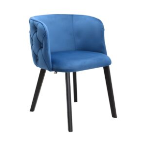ΚΑΡΕΚΛΑ ΤΡΑΠΕΖΑΡΙΑΣ Noelle OCEAN BLUE ΧΡΩΜΑ ΥΦΑΣΜΑΤΟΣ 55x52x76εκ 1