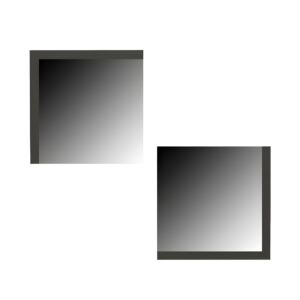 ΣΕΤ 2 ΚΑΘΡΕΦΤΕΣ ΤΟΙΧΟΥ Charles ΑΝΘΡΑΚΙ 60x60εκ 1