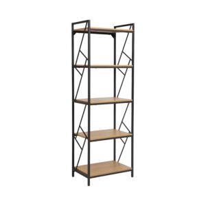 ΜΕΤΑΛΛΙΚΗ ΡΑΦΙΕΡΑ ΜΕ 5 ΡΑΦΙΑ FL1616 SONOMA ΧΡΩΜΑ 60x40x180εκ 1