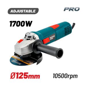 BORMANN Pro BAG1700 Γωνιακός Τροχός Ρυθμιζόμενος 1700W, Φ125mm, 0-10500rpm 1