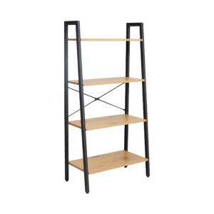 ΒΙΒΛΙΟΘΗΚΗ-ΡΑΦΙΕΡΑ ΜΕ 4 ΡΑΦΙΑ Fonzy SONOMA ΧΡΩΜΑ 64x34x130εκ 1