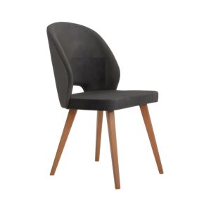 ΚΑΡΕΚΛΑ ΤΡΑΠΕΖΑΡΙΑΣ New Bella ΥΦΑΣΜΑ ΓΚΡΙ ΧΡΩΜΑ 48x56x85εκ 1