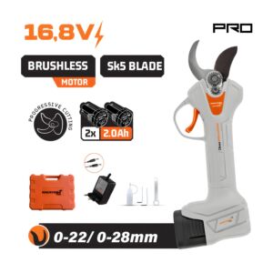 NAKAYAMA PRO EC1428 Ψαλίδι Κλάδου Brushless Μπαταρίας 16.8V,0-22/28mm,1kg,2x2Ah Li-Ion 1