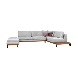 ΚΑΝΑΠΕΣ Filippa ΔΕΞΙΑ ΓΩΝΙΑ ICE ΜΕ ΡΟΖ ΜΑΞΙΛΑΡΙΑ 360x240εκ 1